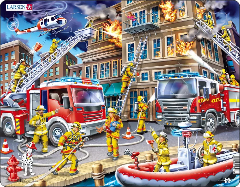 Firefighters Puzzle 45 Pieces - Whitcoulls