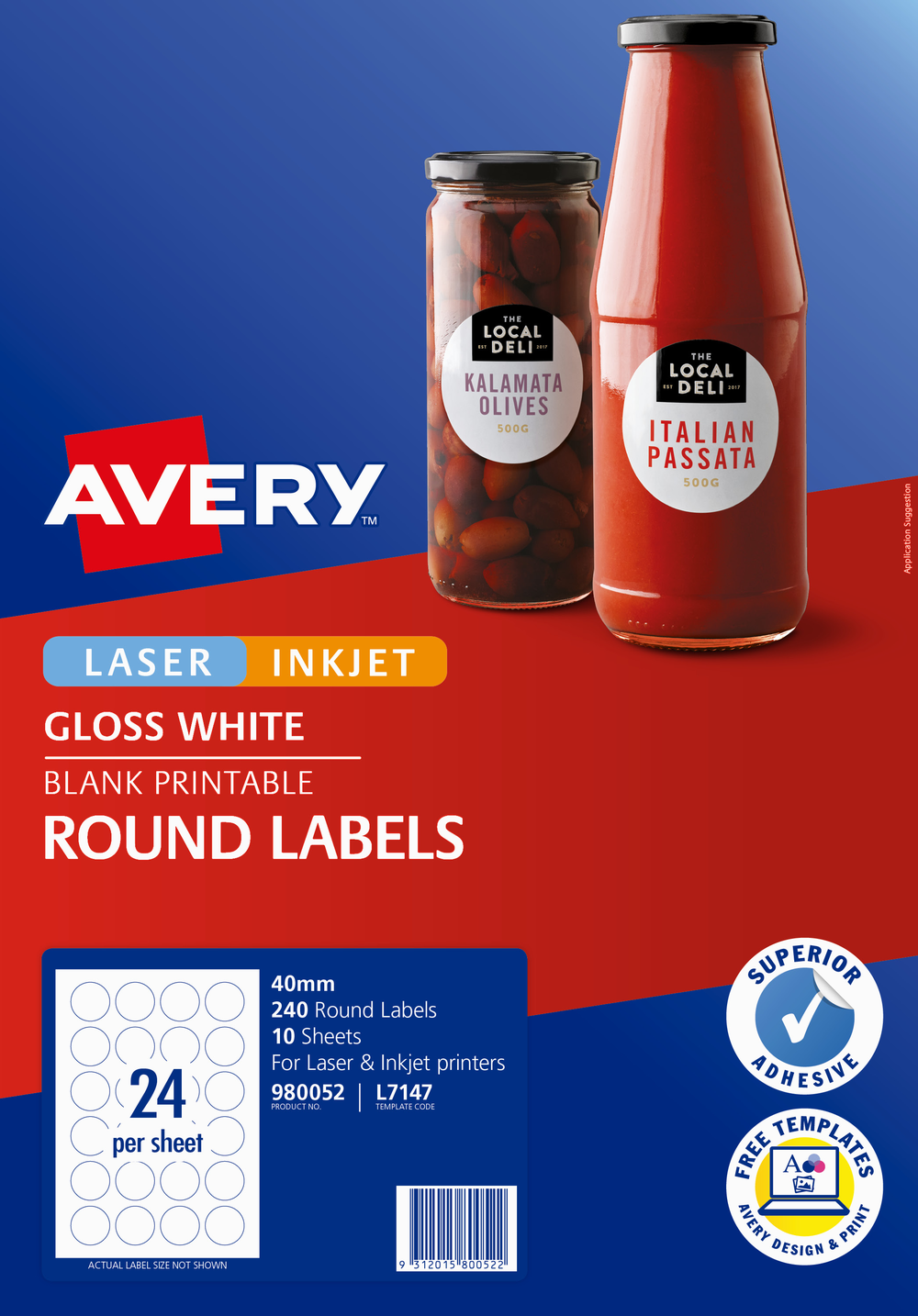 avery 10 labels per sheet