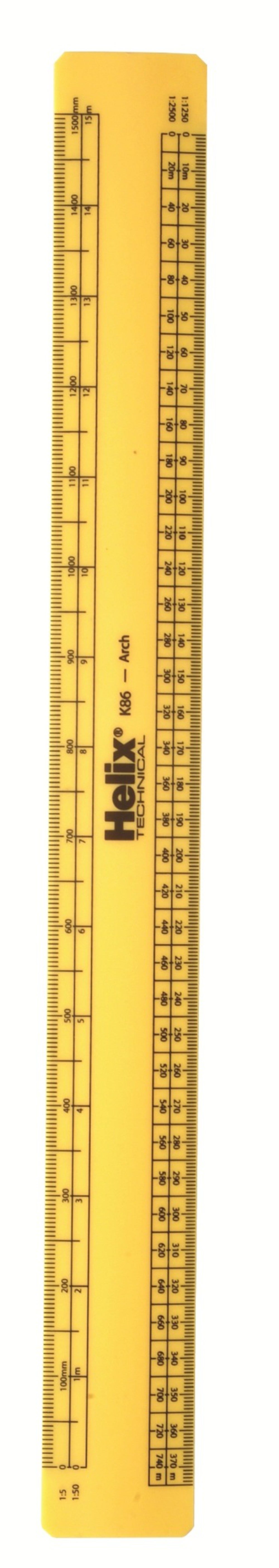little markings on architect rulers