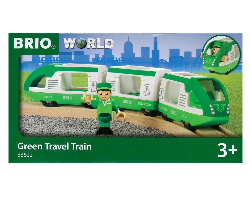 brio green travel train