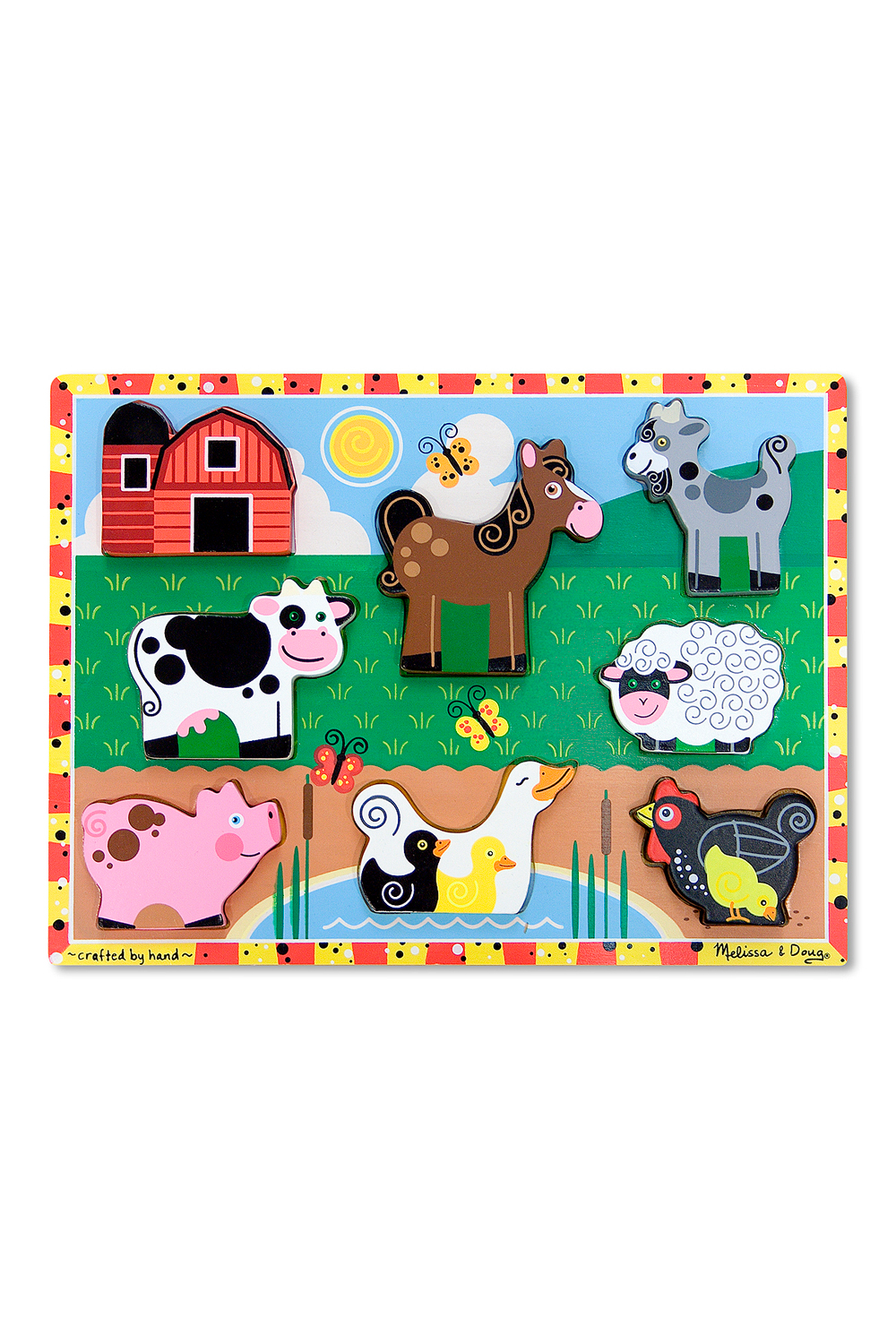 Melissa and doug chunky puzzle farm animals on sale