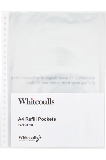 Whitcoulls Display Book A4 Black 40 Pockets