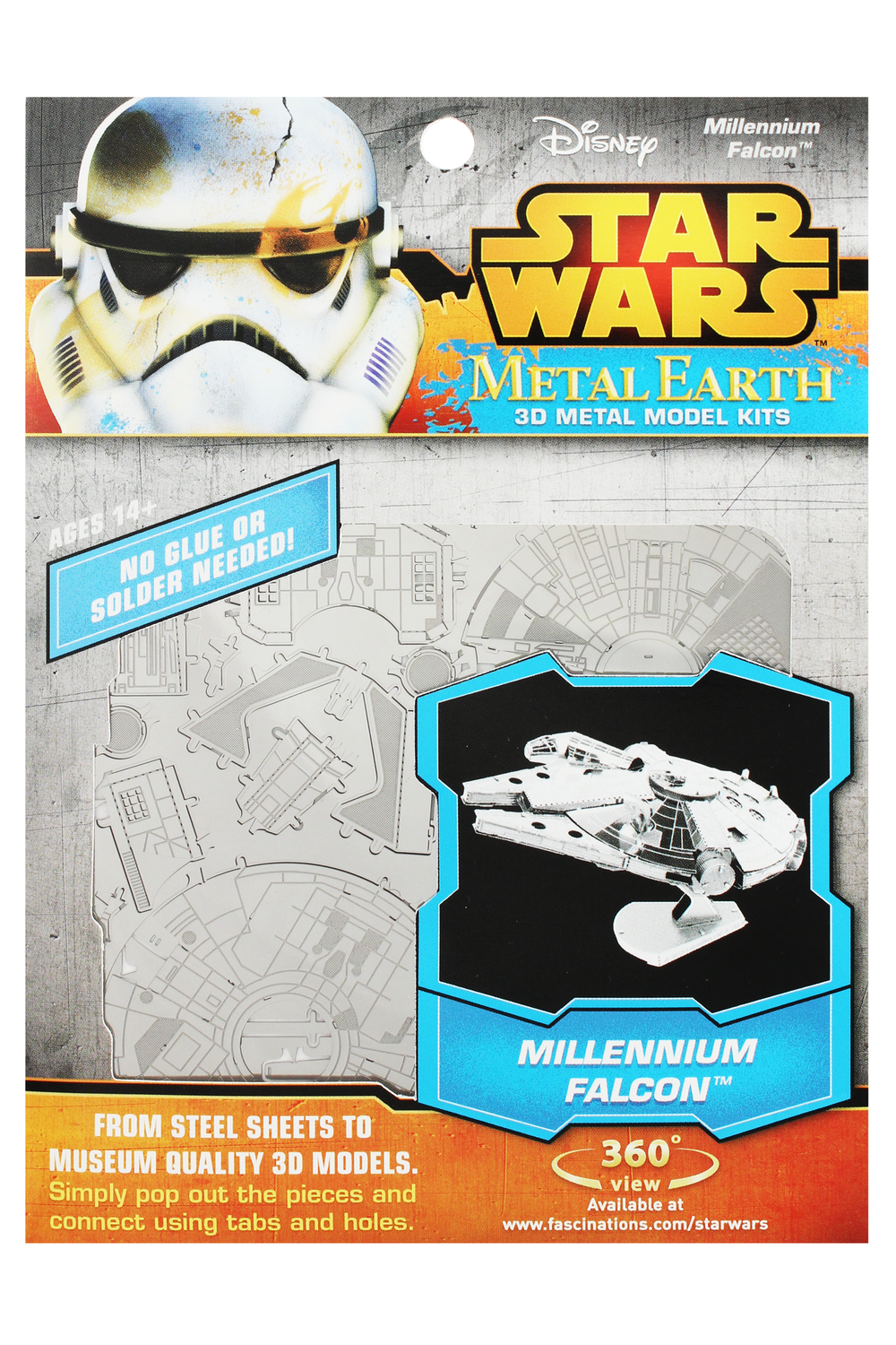 Metal millennium falcon online kit