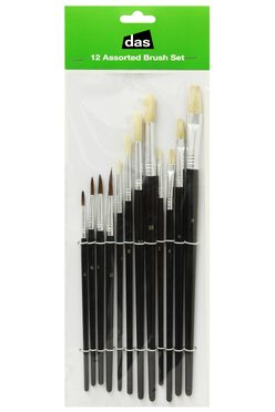 Ghost 3 Flat Paint Brush Set For Miniatures