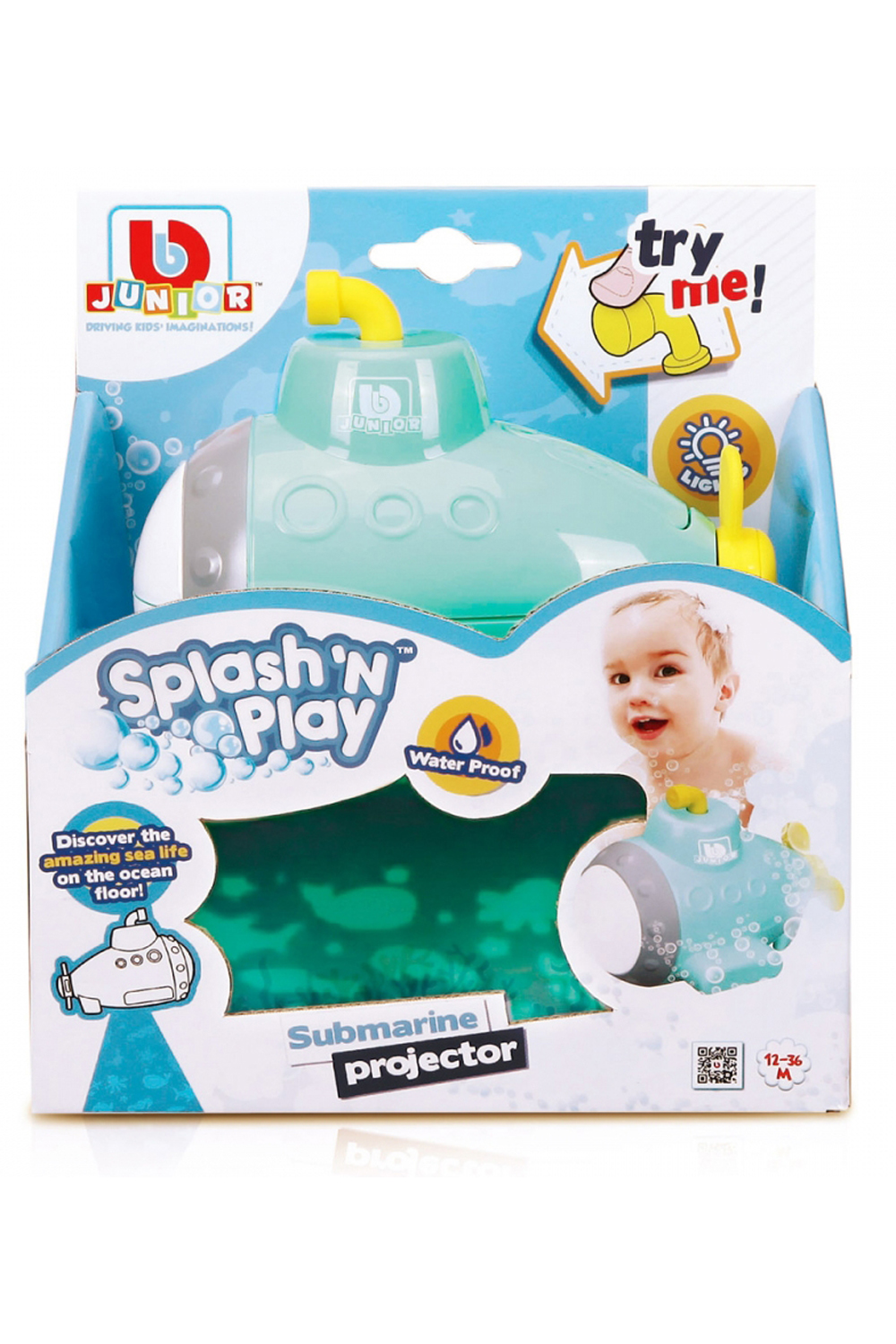 Bb Junior Splash n Play Submarine Projector Bath Toy Whitcoulls