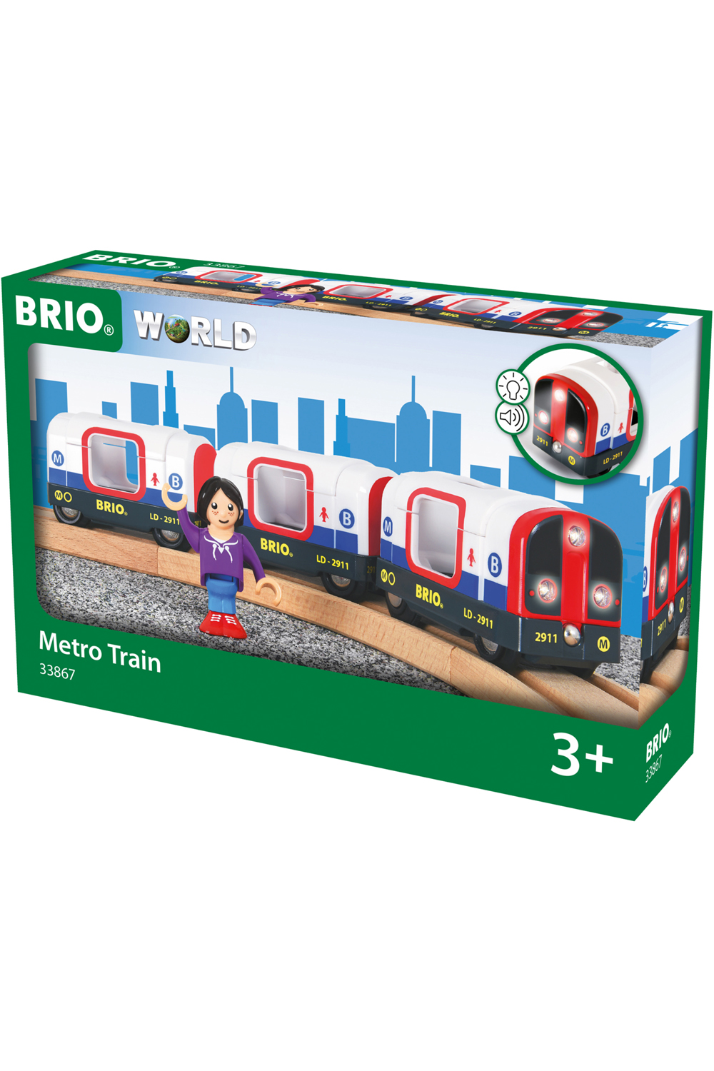 Brio yellow hot sale metro train