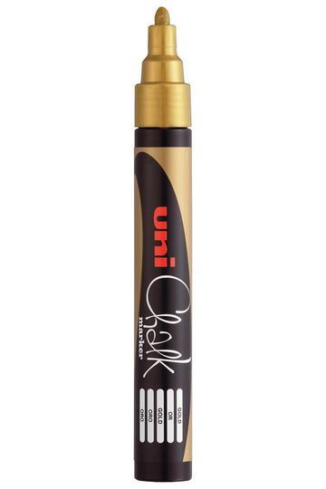 Uni Chalk Marker Bullet Tip 1.8mm Black