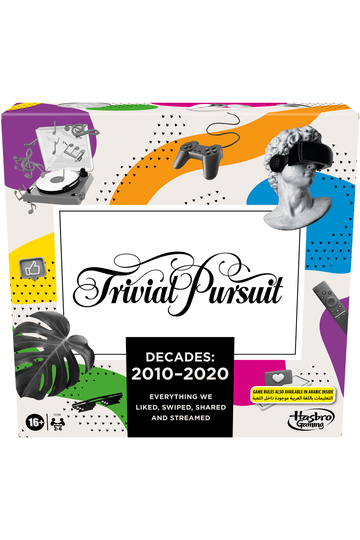 Trivial Pursuit Decades 2010 to 2020 Board Game - English Edition, Ages 16+