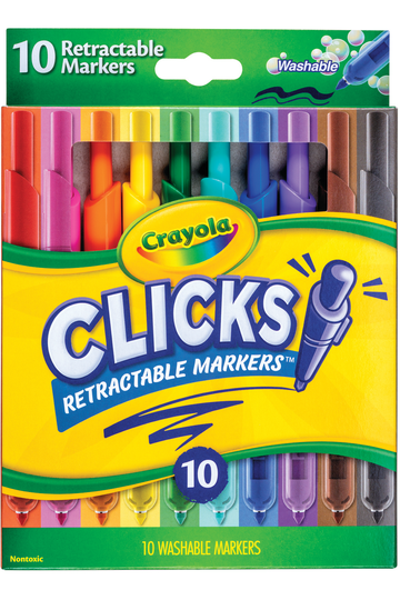Crayola Clicks Washable Markers 10's – Llamama & Bubba