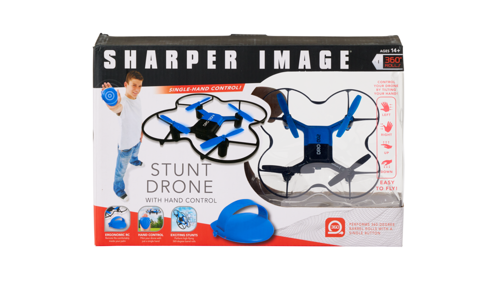 sharper image stunt drone hand control