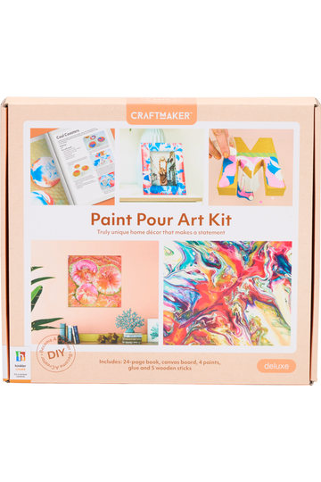 Craft Maker Deluxe Paint Pour Art Kit - Craft Kits - Art + Craft - Adults -  Hinkler