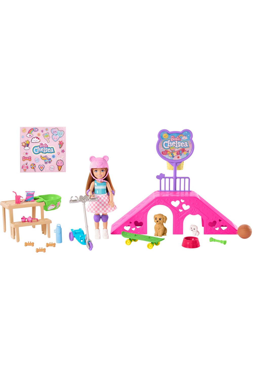 Barbie Chelsea Doll And Accessories Skatepark Playset | Doll
