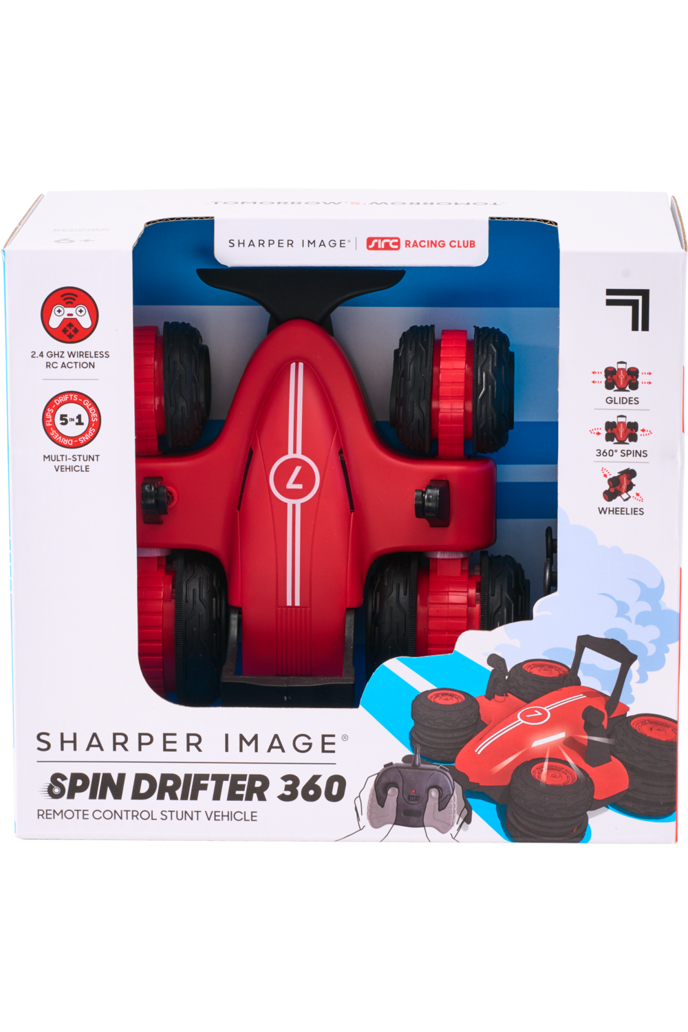 Sharper Image Spin Drifter 360 Matte Red Cars Trains Veh