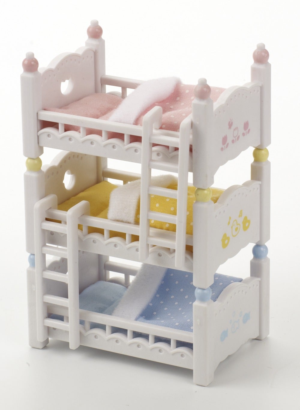 sylvanian families triple bunk bed set